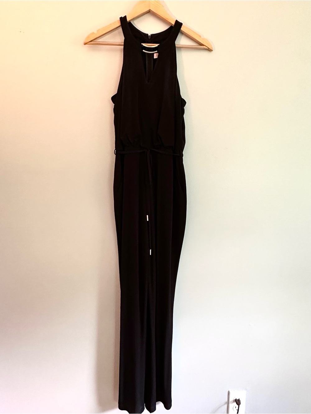 Calvin Klein Black Jumpsuit with Subtle Hardware